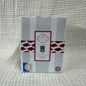 NIB Scentsy University of Arkansas Razorbacks Plug-In Nightlight Wax Warmer